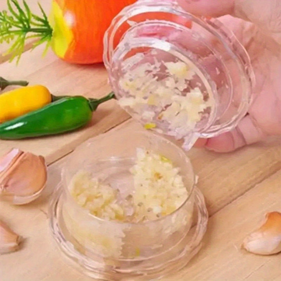 No electricity needed to crush garlic with this manual plastic garlic twist crusher.