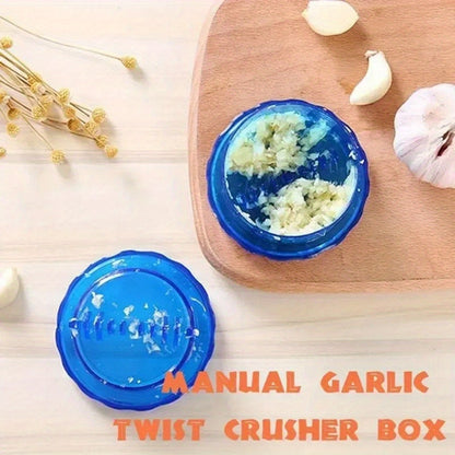 No electricity needed to crush garlic with this manual plastic garlic twist crusher.