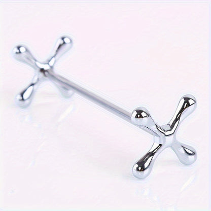 Metal chopstick rests that can also hold forks, spoons, and pens. Japanese-Korean style dining accessory in a set of 1.