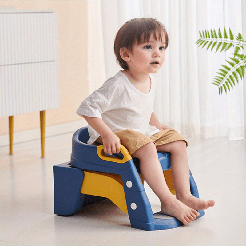 Safe and comfortable Foldable Toilet Potty Training Seat with Step Stool for 3-6 Year Olds, complete with Non-Slip Mat