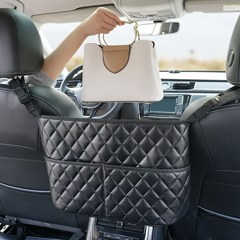 Organize your car in style with our roomy back seat storage solution, featuring multiple compartments. Ideal for family cars, travel, and everyday use.