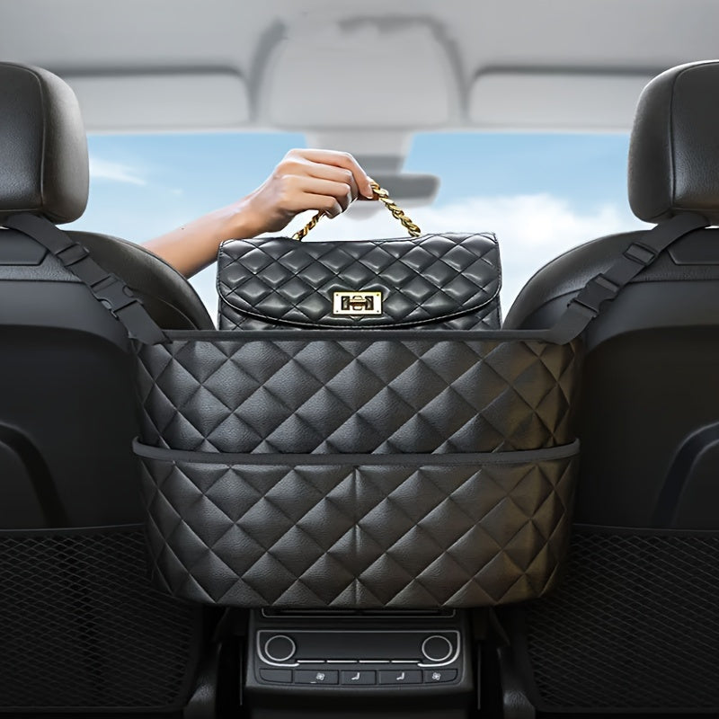 Organize your car in style with our roomy back seat storage solution, featuring multiple compartments. Ideal for family cars, travel, and everyday use.