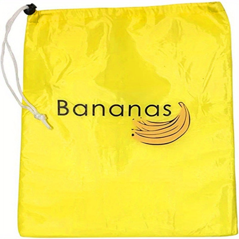 Reusable EcoLife Banana Keeper Storage Bag - Non-Toxic, Drawstring Fruit Ripening Inhibitor, Lightweight and Durable Kitchen Organizer for Food Preservation - Washable