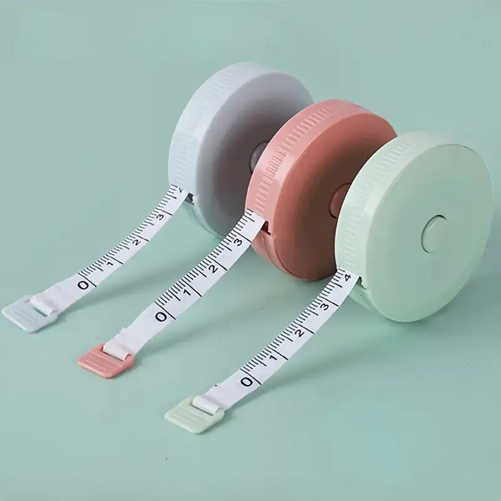 60-inch retractable soft tape measure for sewing and crafting, with double-sided design and durable blade material.