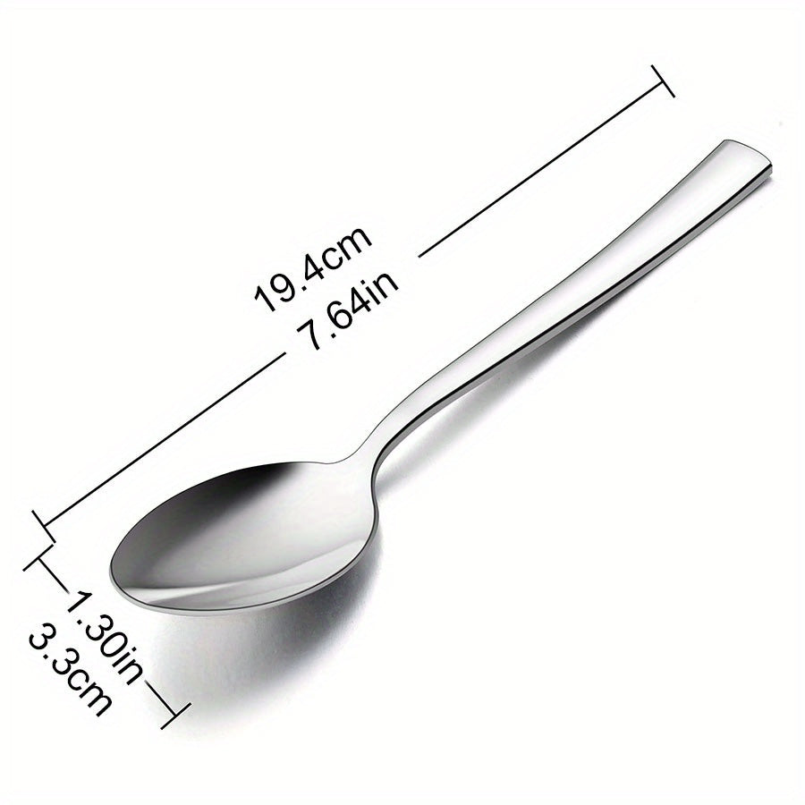 Engraved stainless steel spoon - Ideal for coffee, tea, desserts, and gifting on special occasions.