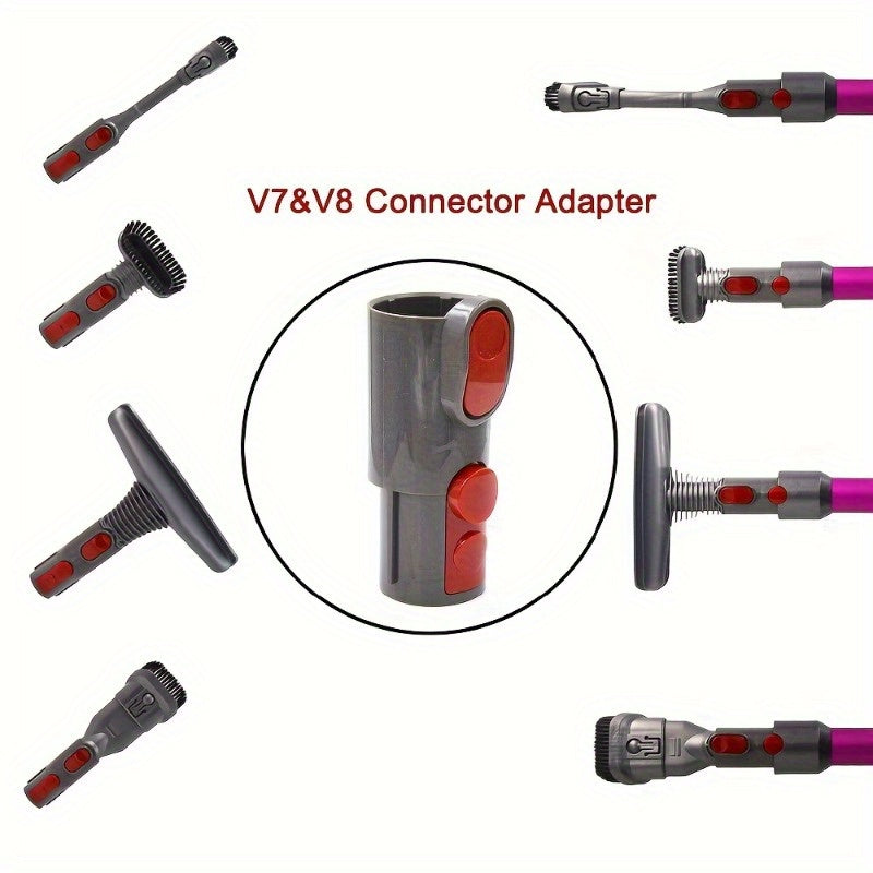 Adapter for Dyson V7 V8 V10 V11 V12 Vacuum Cleaner - Converts Connector to V6 DC29 DC27 DC28 DC33 DC41 DC58 DC59 and Other Older Accessories