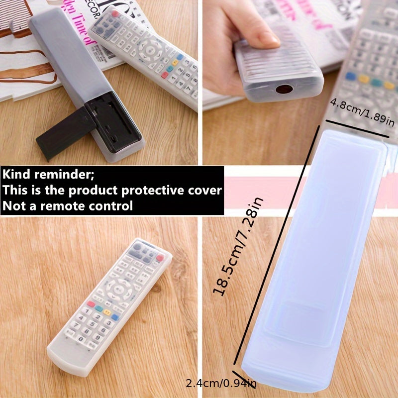 2023 Model silicone remote control case offers dustproof and waterproof protection, along with a stretchable transparent TV screen protector. This product is designed for use with home air