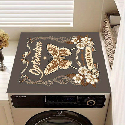 The Optimism Shine Dust Cover for Washing Machine is a stylish addition to your laundry room or kitchen. Measuring 60cm x 23.62in, this fast-drying and absorbent cover will protect your washing machine from dust and dirt. Its modern design is easy to