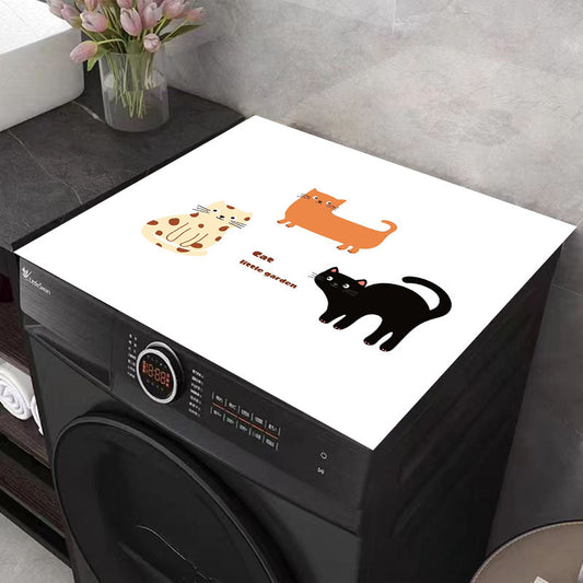 Protect your washing machine with a modern printed dust cover that is quick-drying and absorbent. This protective top pad is perfect for your washer and dryer, making it easy to clean and ideal for adding a stylish touch to your laundry room or kitchen