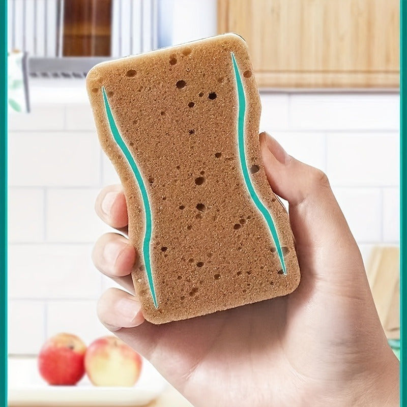 Pack of 5, 10, or 20 Non-Scratch Cleaning Sponges with 3 Layers. Features Double-Sided Scrub Pads and Superior Absorbency. Ideal for Kitchen, Dishwashing, Home, and School Cleaning needs.