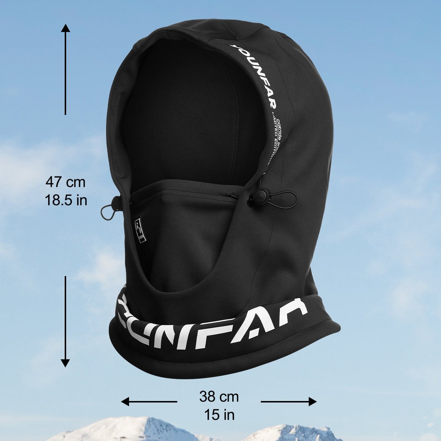 Protect yourself during the cold winter months with the Global Glove Winter Windproof Hooded Scarf featuring a Balaclava, perfect for skiing and snowboarding.