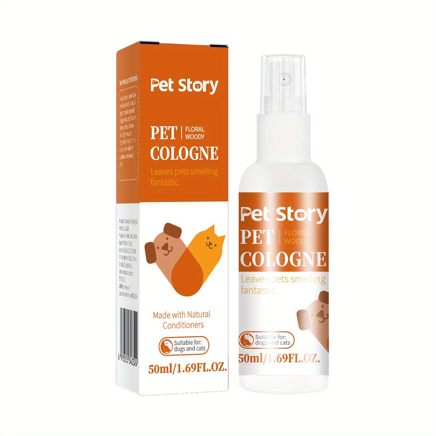 Pet Cologne Spray with Natural Ingredients in Lavender & Citrus Scent - 1.69oz for Cats & Dogs