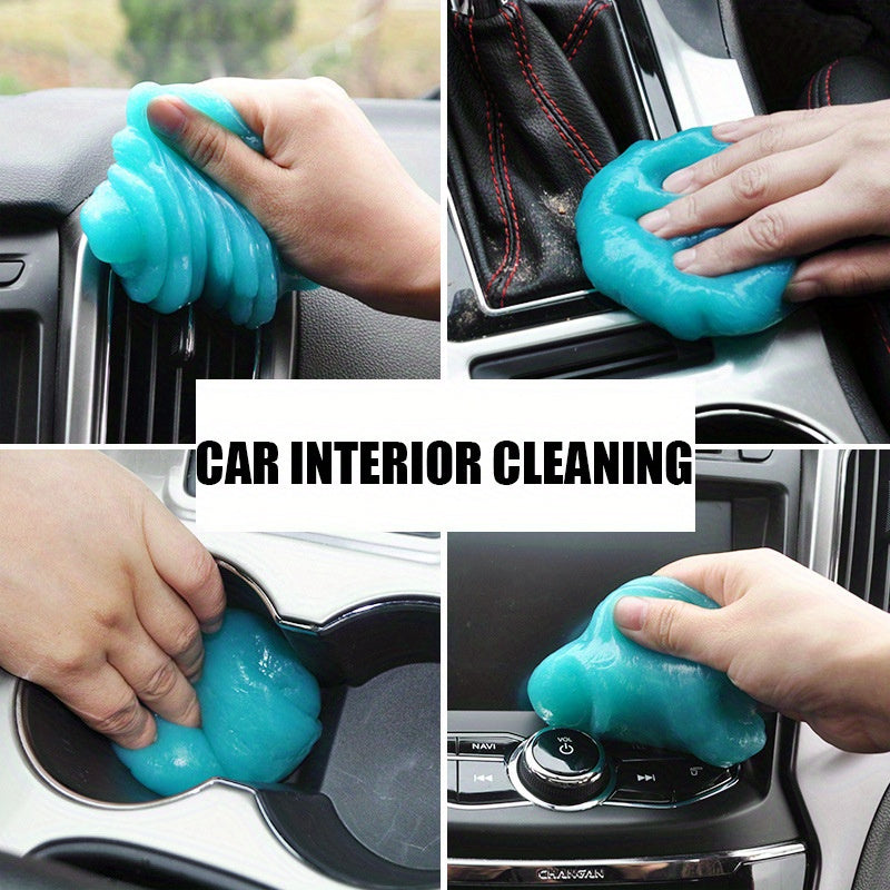 Reusable adhesive gel cleaners for car vents and keyboards. Non-toxic, washable, no battery needed. Durable plastic material. Ideal for car interior detailing and gifting.