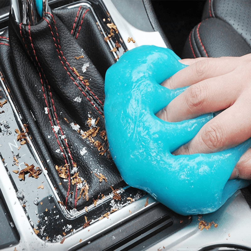 Reusable adhesive gel cleaners for car vents and keyboards. Non-toxic, washable, no battery needed. Durable plastic material. Ideal for car interior detailing and gifting.