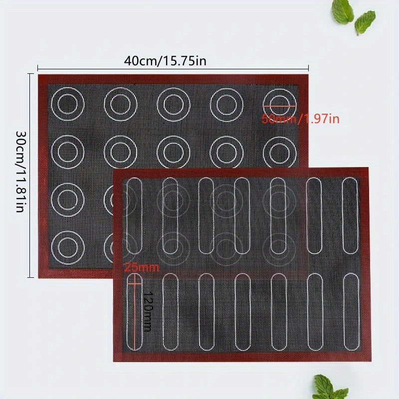 Silicone Baking Mat with Holes: Non-Stick Oven Liner for Macarons, Cookies, and Pastries - Essential Kitchen Tool made of Silicone