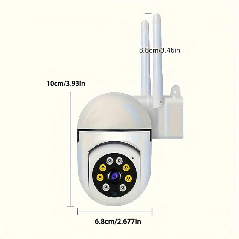 Enhance security and surveillance with the Teruhal 1080P HD Indoor Security Camera. This camera features 2-way audio, WiFi connectivity, Pan/Tilt/Zoom functionality, and motion tracking. Enjoy color night vision for monitoring youngsters and pets for