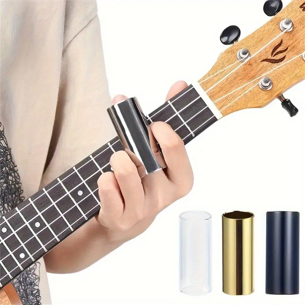 60mm stainless steel/glass guitar & ukulele finger slide.