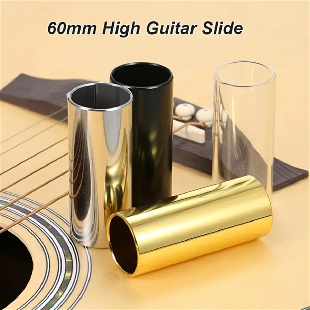 60mm stainless steel/glass guitar & ukulele finger slide.