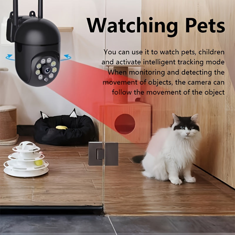 Introducing the Teruhal 1080p HD WiFi Camera! This camera features Two-Way Audio, a 355° Panoramic View, Motion Detection Alert, Night Vision, USB Powered, and is Smartphone Compatible. Perfect for Home Security and suitable for Ages 14 and up.