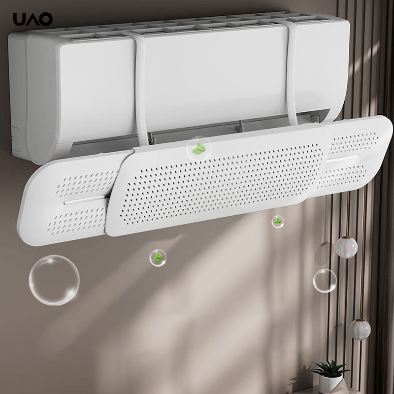 Universal Air Outlet Air Conditioner Wind Deflector, Wall-Mounted Guard for Heat and Cooling, Easy No-Installation, Ideal for Home & Kitchen, No Plug-In Required