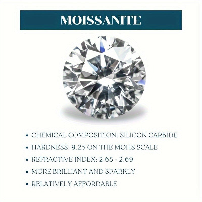 Gorgeous 5-10ct Round Cut Moissanite Ring - Ideal for Birthdays, Graduations & Special Occasions - Elegant 925 Sterling Silver with Sparkling Moissanite - Perfect Gift for Her