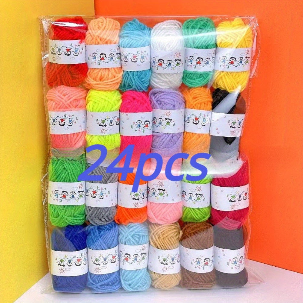 14/24 twisted yarns in 14/24 colors for DIY crafts, sewing, weaving scarves and hats.