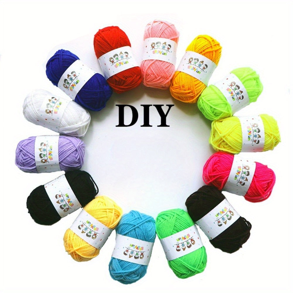 14/24 twisted yarns in 14/24 colors for DIY crafts, sewing, weaving scarves and hats.