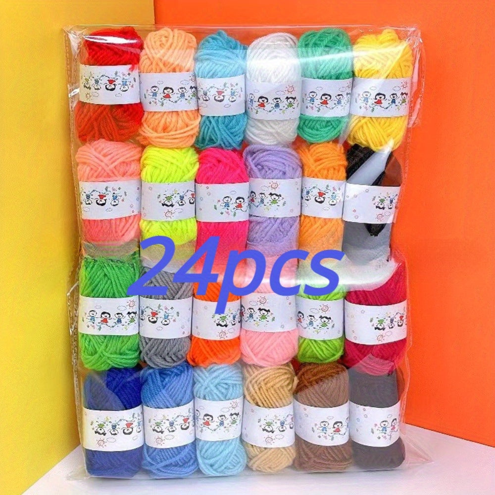 14/24 twisted yarns in 14/24 colors for DIY crafts, sewing, weaving scarves and hats.