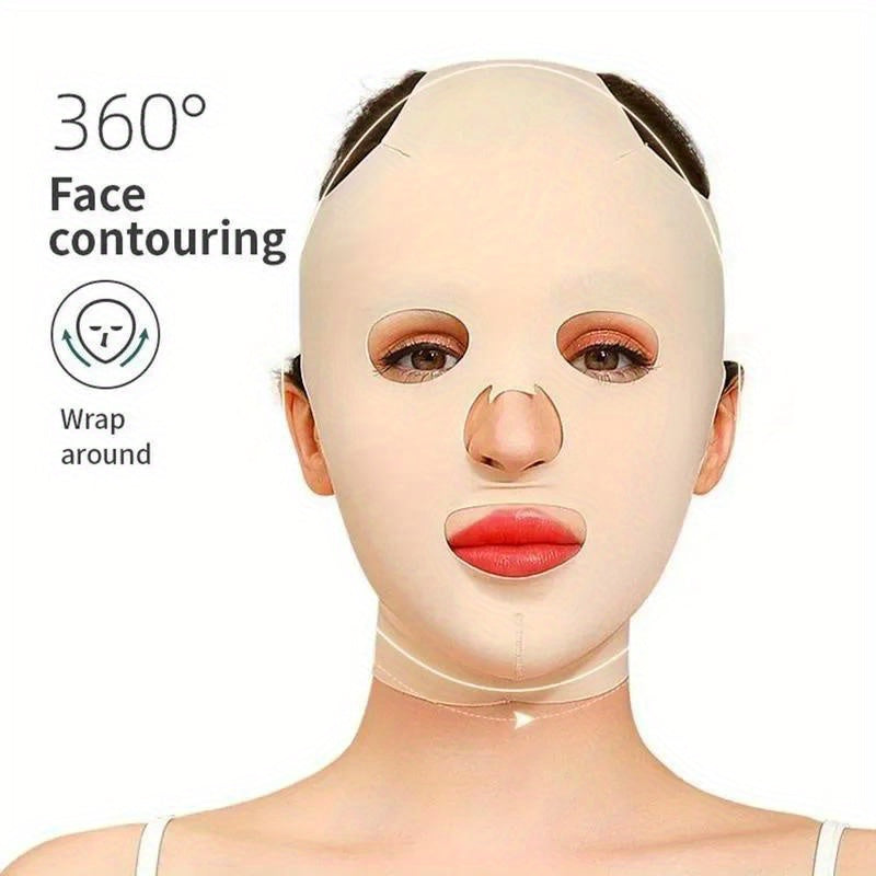 3D Reusable V Line Face Slimming Bandage for Facial Lifting and Chin Cheek Lift Up.