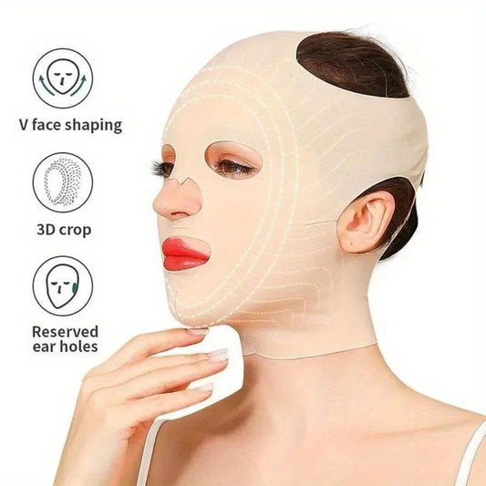 3D Reusable V Line Face Slimming Bandage for Facial Lifting and Chin Cheek Lift Up.