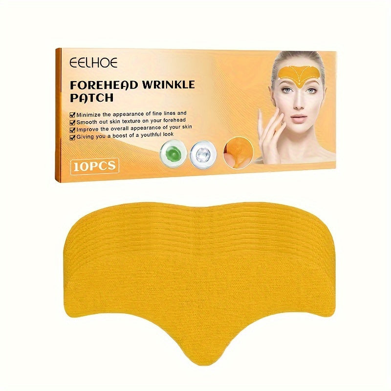 10 EELHOE Forehead & Eye Wrinkle Patches: Collagen-infused, hydrating skin care for a smooth, youthful look. Suitable for all skin types. Alcohol-free. Smooth skin solution.