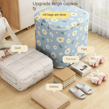 Durable Polyester Storage Bag with 180L Large Capacity - Ideal for Quilts, Clothing, Pillows, Toys, Books - Waterproof Design for Home and Dormitory Organization