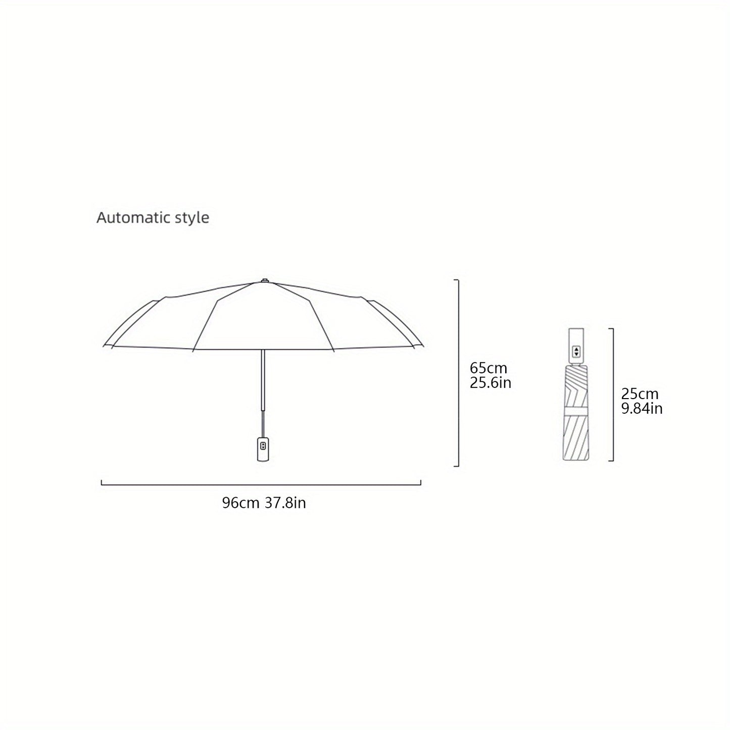 Compact automatic folding waterproof umbrella with UV protection, ideal for outdoor activities and daily commuting.