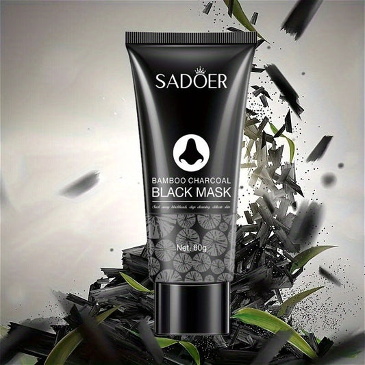 Bamboo Charcoal Facial Cleanser Mask deeply cleans pores, moisturizes, and is ideal for oily skin. Suitable for both men and women.