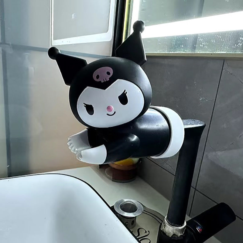 Hello Kitty & Friends Faucet Extender - Pink Cartoon Design, Easy to Install, Water-Saving Accessory for Kids' Bathroom, Kitchen Sinks. Ideal for Youngsters' Room Decor.