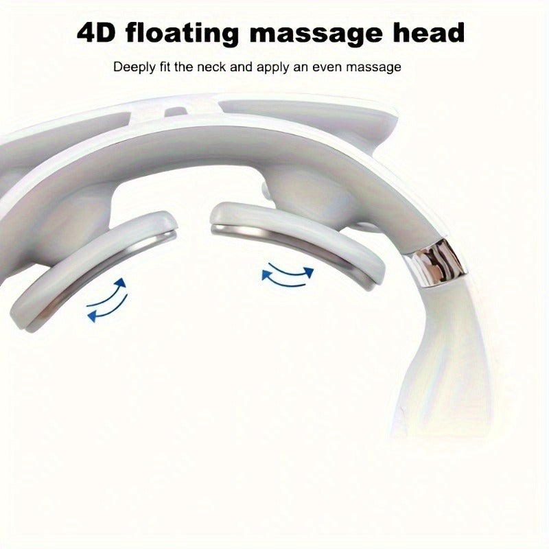 USB-rechargeable smart massager for neck and shoulders, perfect gift for both genders