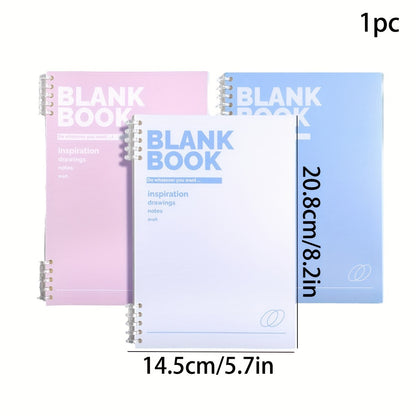 1 A5 Matte Finish College Ruled Notebook with 60 detachable sheets for students and notes.