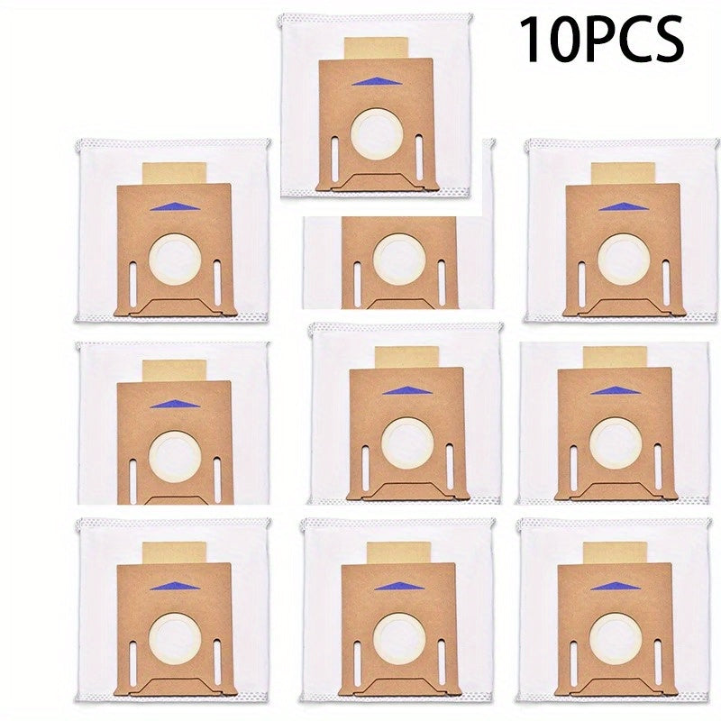 Set of 10 Dust Bags Designed for Ecovacs, Deebot, and Ozmo Robot Vacuums - Fits T8, Aivi, Dx93, Ddx96, T9, N8 Pro Plus Models - High-Quality Fabric Floor Attachment Accessories