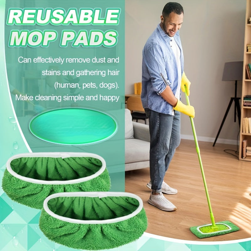 Replace your old mop pads with our reusable options! Available in sets of 2, 4, or 8, these ultra-absorbent pads are perfect for wet and dry floors. Keep your floors clean and tidy with this essential cleaning tool.