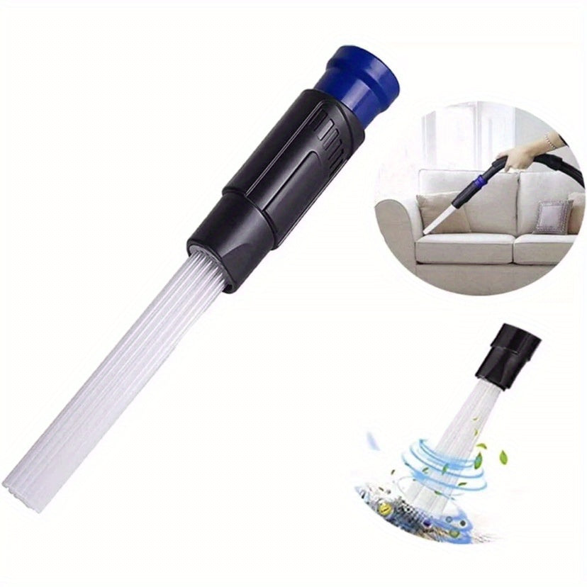 Compact Vacuum Dust Cleaner with Flexible Attachment Tubes for Home & Car Cleaning - includes Multiple Attachments, Durable Plastic Construction, and Versatile Design for Efficient and Practical Cleaning