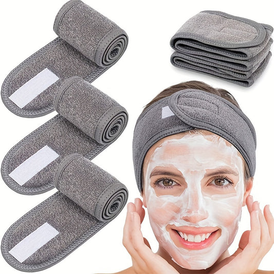 Lightweight space-themed hairband towel for makeup, face washing, skincare, and yoga. Features a unique pattern and soft composition.