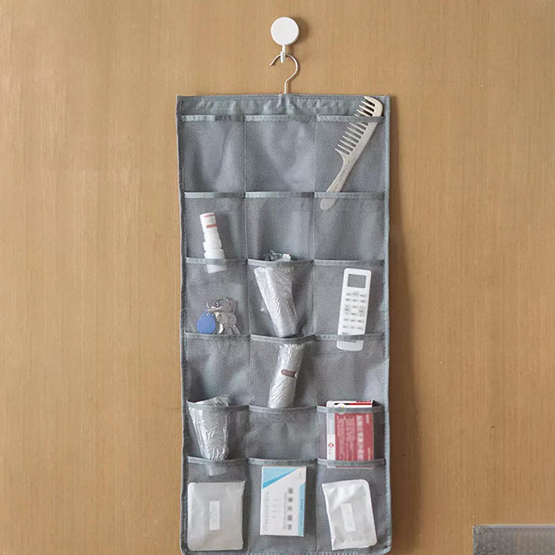 Breathable Fabric Hanging Storage Bag with Dual-Sided Design - Wall-Mounted Organizer for Socks, Underwear, and Supplies, with Large Capacity