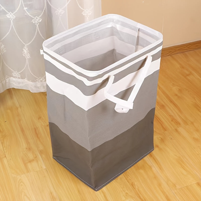 Extra-Large Waterproof Laundry Basket with Sturdy Freestanding Design - Convenient Easy-Carry Extended Handles, Foldable for Home or Clothes Shops