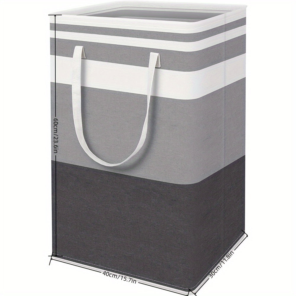 Extra-Large Waterproof Laundry Basket with Sturdy Freestanding Design - Convenient Easy-Carry Extended Handles, Foldable for Home or Clothes Shops