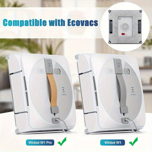 Ecovacs Winbot W1, W1 Pro deraza vakuumlari uchun 10 ta qayta ishlatiladigan mikroto'qimalar to'plami - mos keladigan pol qo'shimchalari