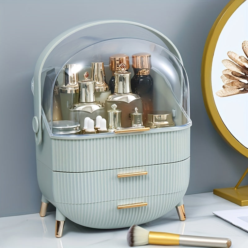 Stylish vanity organizer and dressing case perfect for organizing makeup - great gift idea for friends.