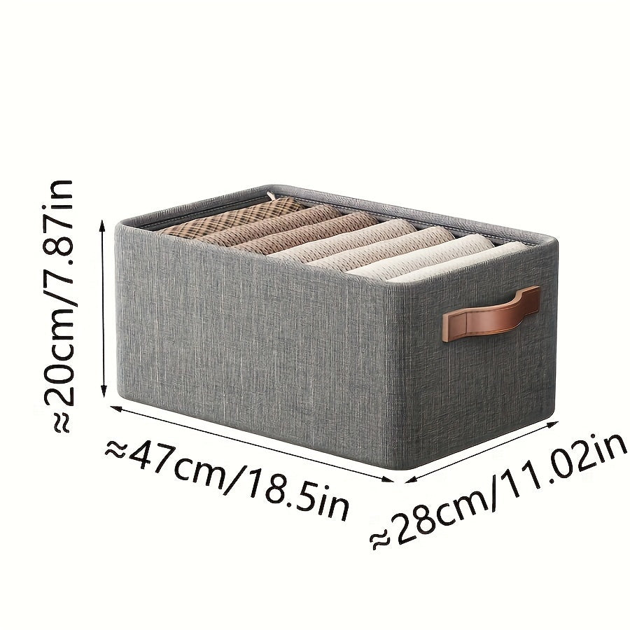 Durable Fabric Storage Box with Sturdy Steel Frame, Water-Resistant, Versatile Organizer for Clothing and Accessories, Modern Design, Easy Access Lid, Ideal for Home and Kitchen Organization, Fits Under Bed