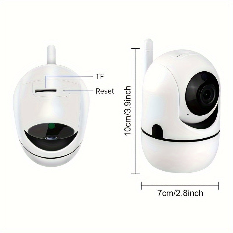 AI Smart Human Tracking Motion Detection, 2.4G Alarm Push, Video Surveillance, Smart Home Security Camera Mini Camera PTZ Camera Two-way Audio Security for Indoor and Outdoor Pet Monitoring. This Camera is a 1pc HD 1080P Wireless Security WIFI Camera