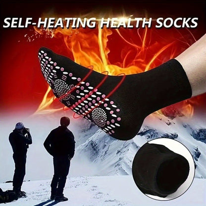 Protect joints with 2 knee pads and foot socks for warmth