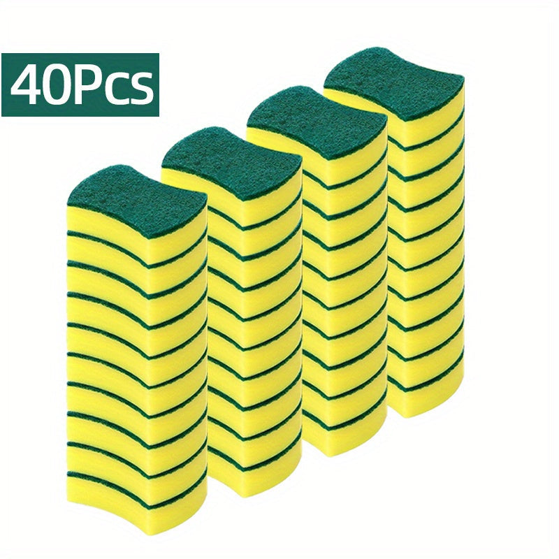 Get spot-free, odor-resistant cleaning with our 25/40pcs Multi-Purpose Quick Dry Dish Sponge. This kitchen cleaning sponge is perfect for all your cleaning needs, from dishes to countertops. With extra durability and a multi-purpose scrubber, it's great